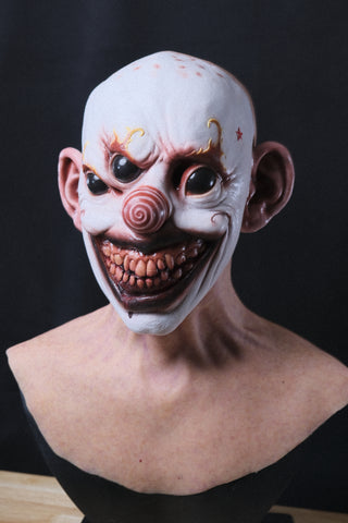 IN STOCK - Custom “Nightmare Clown” silicone mask maskfest Display