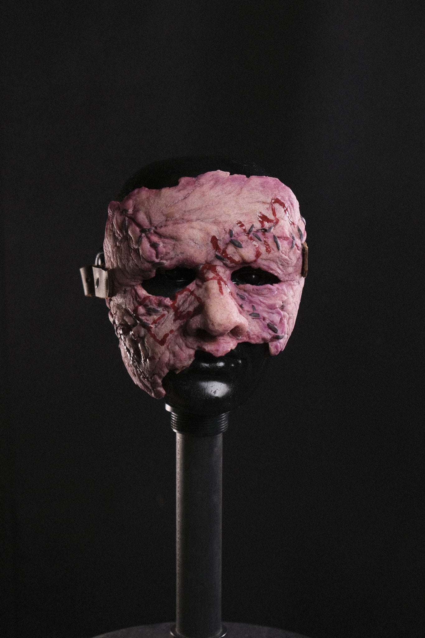 IN STOCK - Custom “Remnant” flesh redrum edition silicone mask Transworld Display