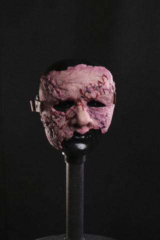 IN STOCK - Custom “Remnant” flesh redrum edition silicone mask Transworld Display