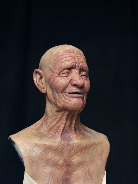 IN STOCK - “Party Granny” Bald Flesh old women mask