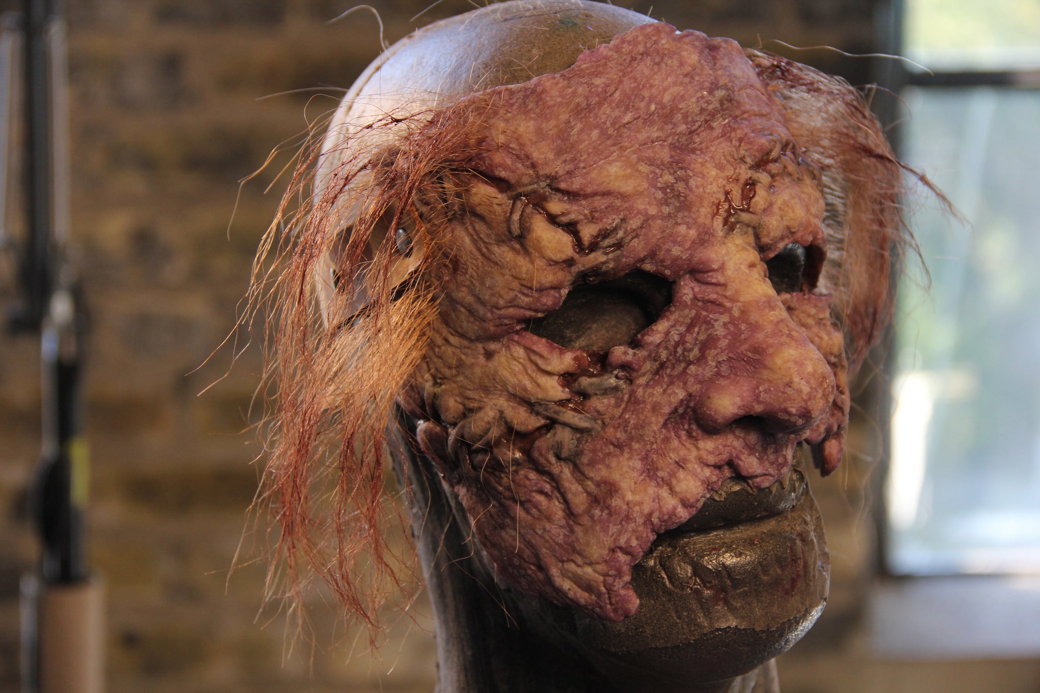 IN STOCK | The Remnant Silicone Mask Undead with hair and blood
